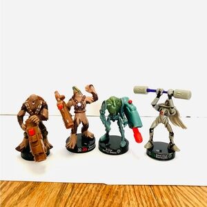 Star Wars 2005 Attacktix Figures Lot(4) 2 Missing Blaster Battle Game